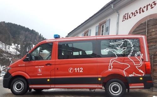 Neuer Mannschaftswagen der freiwilligen Feuerwehr Oberried - Abteilung Oberried