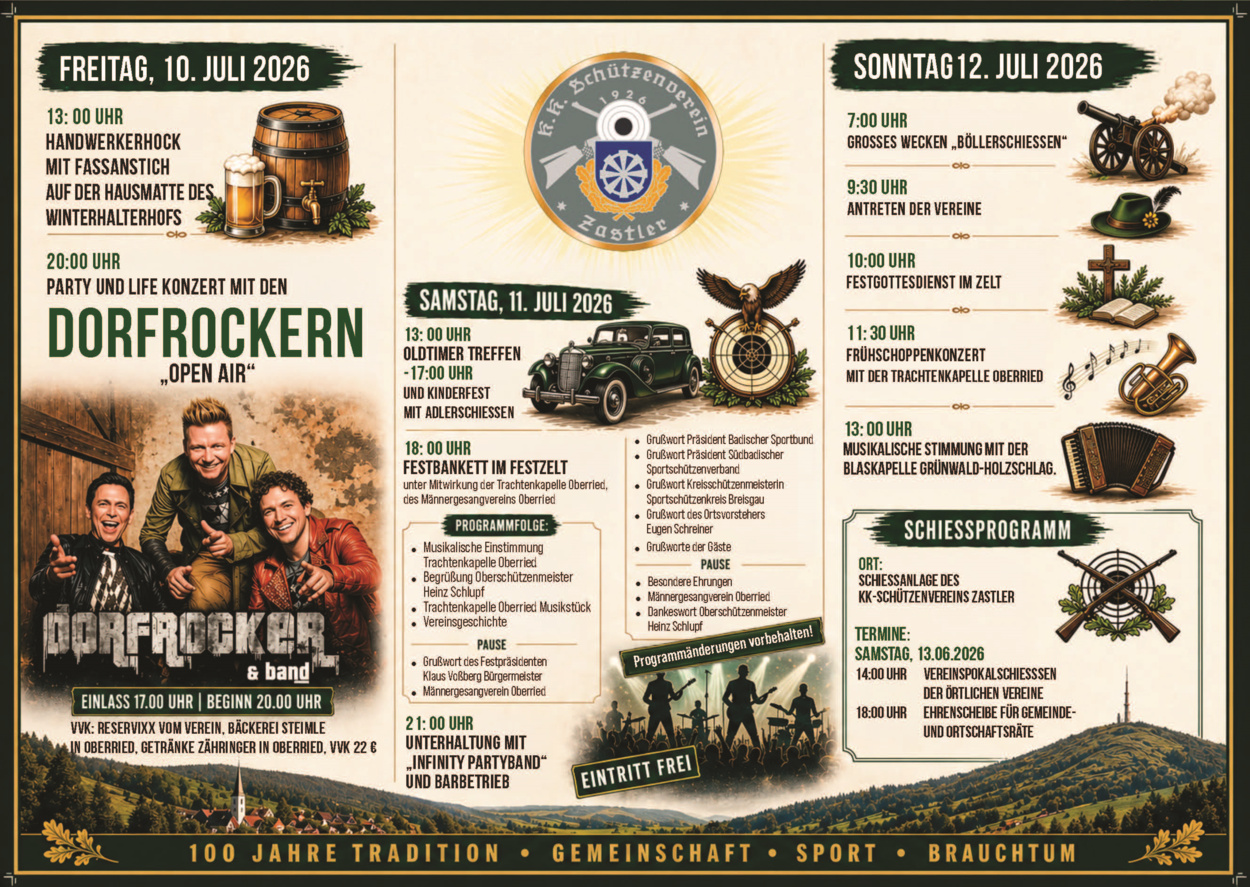 Festschrift-Werbung-Fest Programm